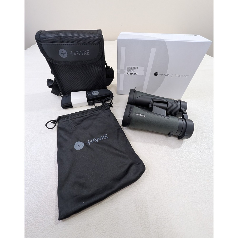 Hawke Vantage Binoculars 8x42 Green Waterproof 34122 With Case